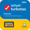 [Old Version] TurboTax â€“ Premier 2024 Fed + E-file & State â€“ Mac OS, Windows [Digital]