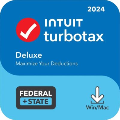 [Old Version] TurboTax Deluxe 2024 Federal + E-file & State â€“ Mac OS, Windows [Digital]